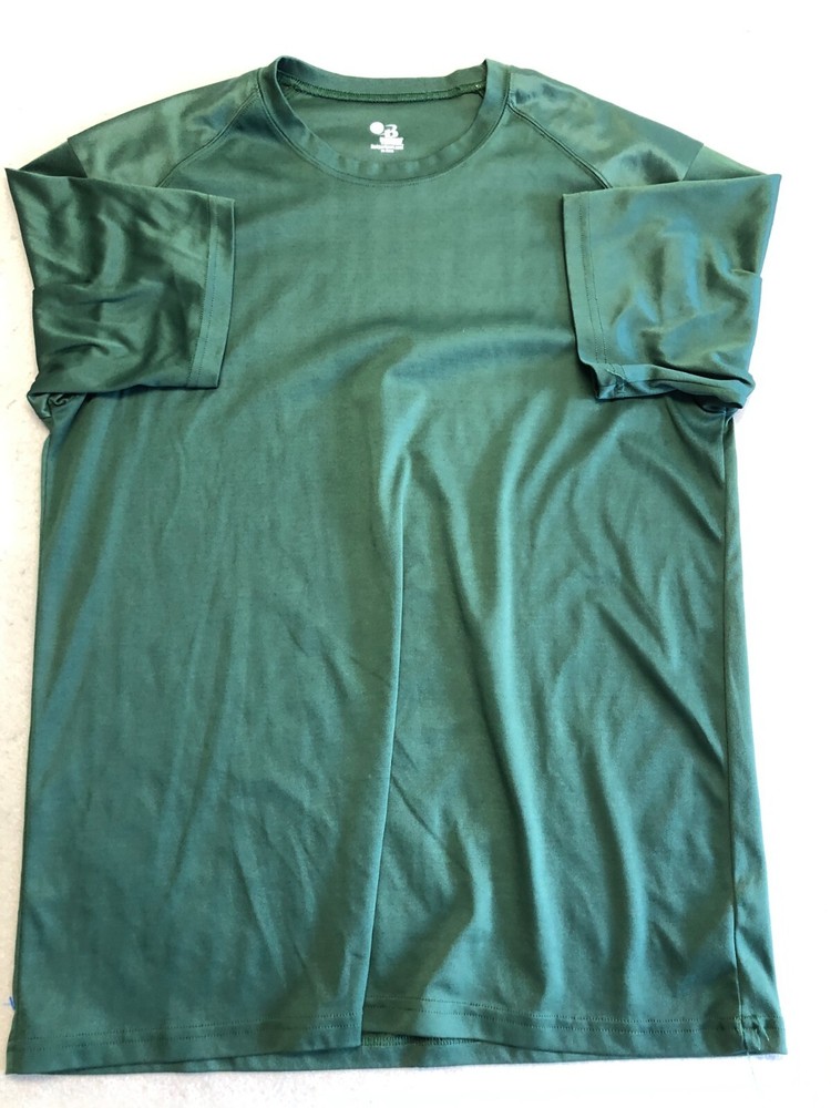 Badger Activewear T-Shirt Men’s Large Forest Green Sport Casual Tee