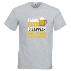 Beer Super Power What’s Yours Novelty T Shirt Various Colours And Sizes