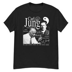 Carl Jung Inspired Abstract Psychedelic Psychology Quote T-Shirt