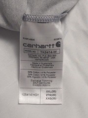 Carhartt Force Tank Top Mens XXL Gray Relaxed Fit Sleeveless Work Shirt