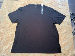Gap Men’s Short Sleeve Premium Crew Neck Tee Everyday T-Shirts, XXL – Black