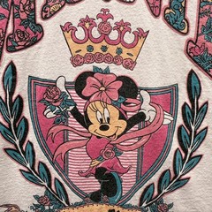 Vtg Disney Minnie Mouse Florida Graphic Mens L T Shirt Paisley Floral Dance 80s