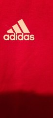 Adidas Men’s T-Shirt Logo Design Graphic Classic Short Sleeve Shirt Red size L