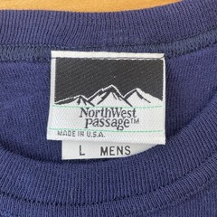 NWOT Northwest Passage Men’s Large Long Sleeve Navy Shirt Made In The USA