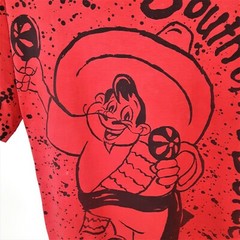 Vintage 80s Tennessee River South Of The Border T Shirt 1980s All Over Print 3XL