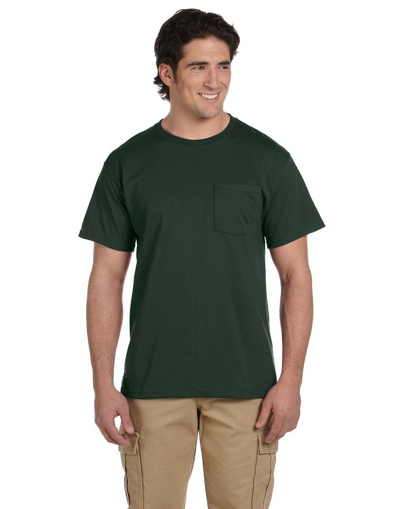 Jerzees Adult DRI-POWER ACTIVE Pocket Stylish T Shirt Casual Plain T-Shirt – 29P