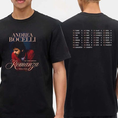 Andrea Bocelli 2026 Tour Dates Romanza 30th Anniversary World Tour T-Shirt