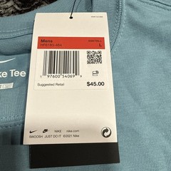 Nike Max90 Loose Fit Swoosh Street Classic Tee Mens Sz Large HF6183-464 NWT