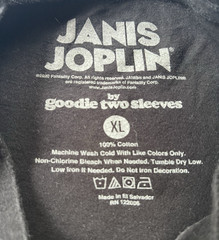 Janis Joplin Live In San Francisco T-Shirt Womens Size XL Band Tee 1969