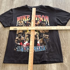 Mike Tyson Vintage Style Boxing Champ Black T-Shirt Size Small Iron Mike Clean