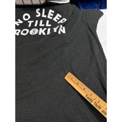 HOMAGE BROOKLYN NETS SHIRT — No Sleep Till Brooklyn Black Tee Size 2XL
