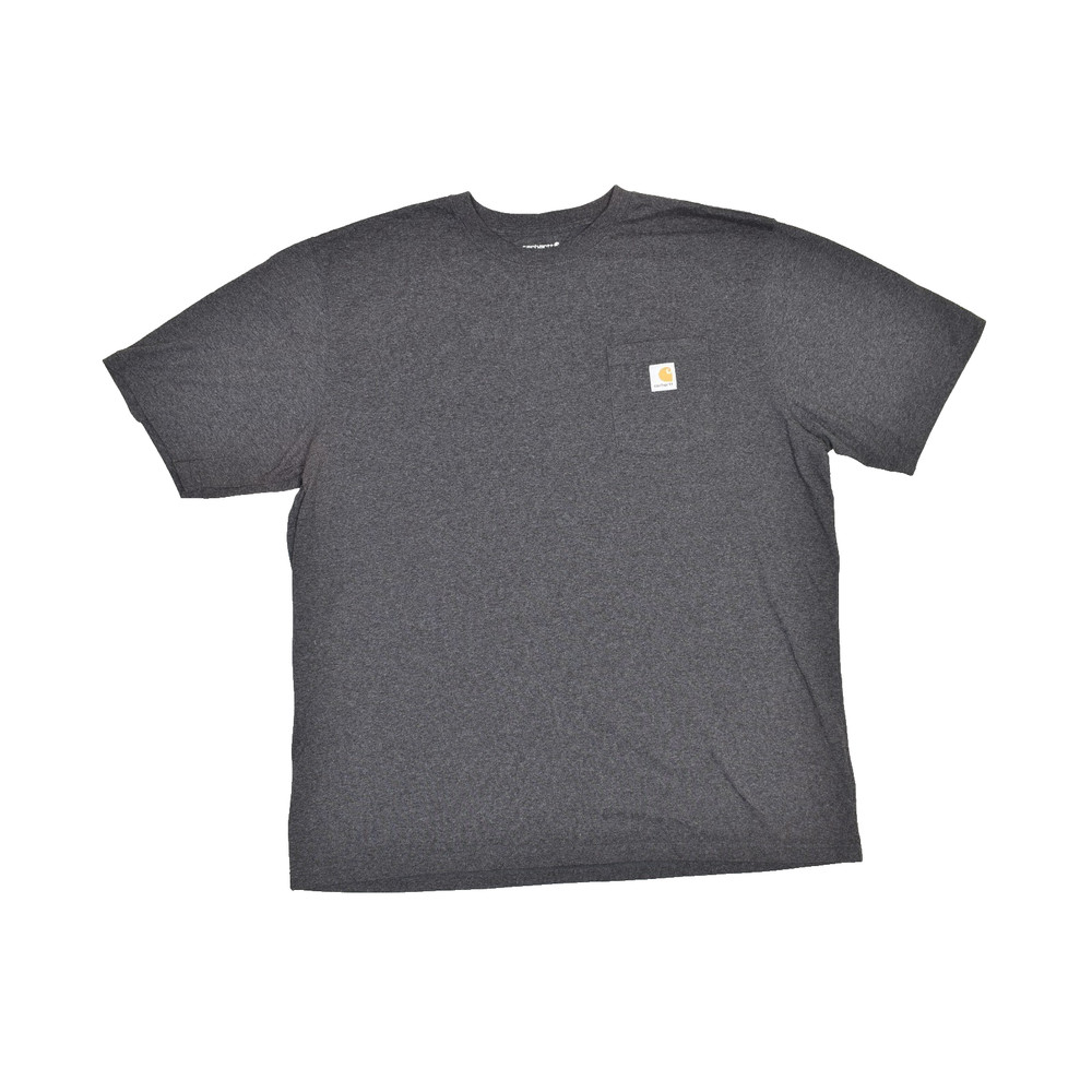 Carhartt K87 Pocket Tee Shirt Mens 2XL Tall Loose Fit Gray Short Sleeve Workwear