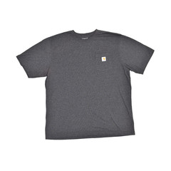 Carhartt K87 Pocket Tee Shirt Mens 2XL Tall Loose Fit Gray Short Sleeve Workwear