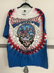 Vintage 1993 Grateful Dead Revolutionary Dead Mike Dubois Liquid Blue XL