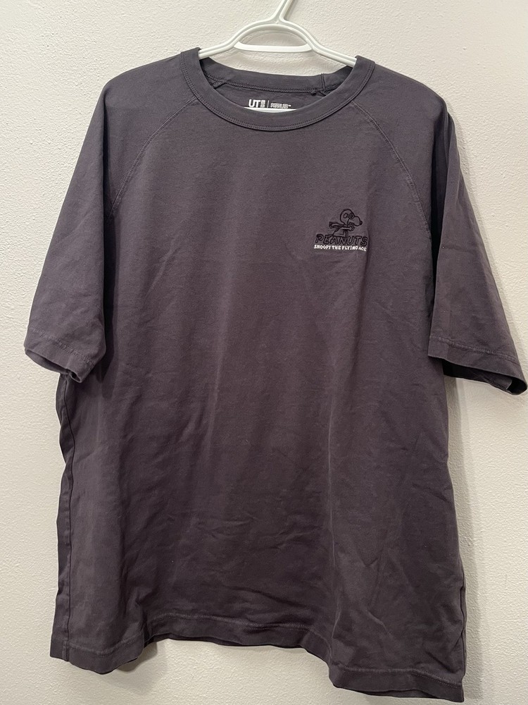 Uniqlo UT Snoopy Flying Ace You Can Be Anything Graphic T-Shirt Size XL Gray