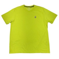 PSYCHO BUNNY Pima Cotton Classic Crewneck T-Shirt Men 7 (XL) Lime Everyday Boho