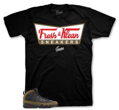 Shirt To Match Jordan 9 Olive – Fresh Klean Sneaker Tees