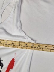 Star Wars S Women White Rey Kylo Ren Last Jedi Racerback Tank Top Graphic Tee