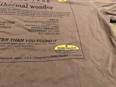 Yellowstone National Park USA United States Nature Outdoors Small Brown T Shirt