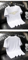 New Fashion Abstract Pattern Rhinestones Summer Short Sleeve Luxury Men T-Shirt