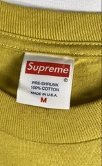 Supreme Men’s Yellow FW17 Josh Smith Reaper Graphic T-Shirt Script Back Sz M