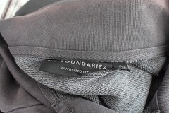 Men’s No Boundaries Oversize French Terry Polo Shirt XLARGE Charcoal Sky NEW