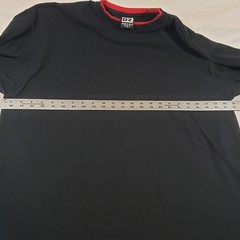 Dream USA Black Red Trim T Shirt XL Casual Comfort Short Sleeve Top Mens
