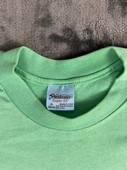 Vintage Stedman New River Whitewater Rafting Tee XL Green Single Stitch