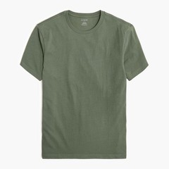 New JCREW Size Mens L Cotton Washed Jersey Tee Shirt in Fatigue Green $35 53362