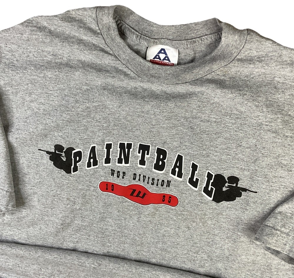 Vintage WGP Paintball T-Shirt Men Sz XL Worr Games Division Graphic Tee Y2K Rare