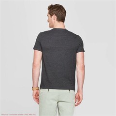 Men’s V-Neck T-Shirt Goodfellow & Co Gray S *SEE DEAL!!!*