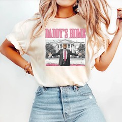 Daddy’s Home Trump White House Graphic Tee Funny Political Election T-Shirt
