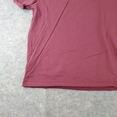 Asos Shirt Men Large Red Burgundy Crew Neck Short Sleeve Stretch Pullover Casual