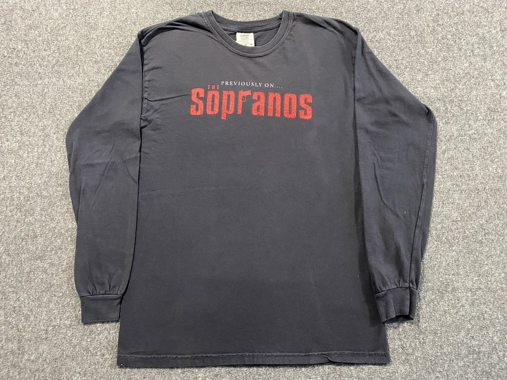 AndAfterThat The Sopranos T-Shirt Medium L/S S01 Ep.12 ‘Isabella’ Rare Promo HBO