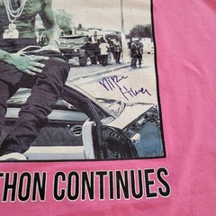 Nipsey Hussle T shirt MED Pink Marathon Continues Mixtape Hip Hop Rose Clique