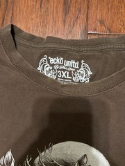 Ecko Unltd. Brown Sleeveless Tank Top with Skull Rhino Graphic