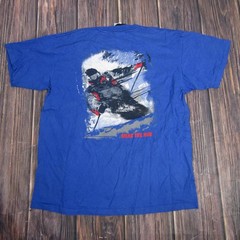 Vintage Compass Rose Shirt Mens XL Made USA Skiing Pocket Tee Make The Run 90s