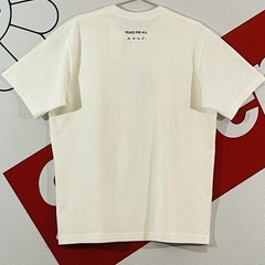 FW23 KAWS Uniqlo Peace For All Globe Hands Earth White Tee T Shirt XL