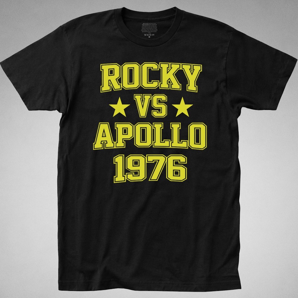 Rocky vs Apollo T-SHIRT balboa creed boxing 70s 80s 1976 match movie fight Tee