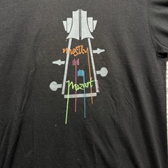 Vintage 90s Y2K Mostly Mozart Art Tee Shirt Mens Medium Unique Artist Composer