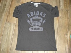 Adidas Go-To tee black football helmet shirt men’s Large (L)