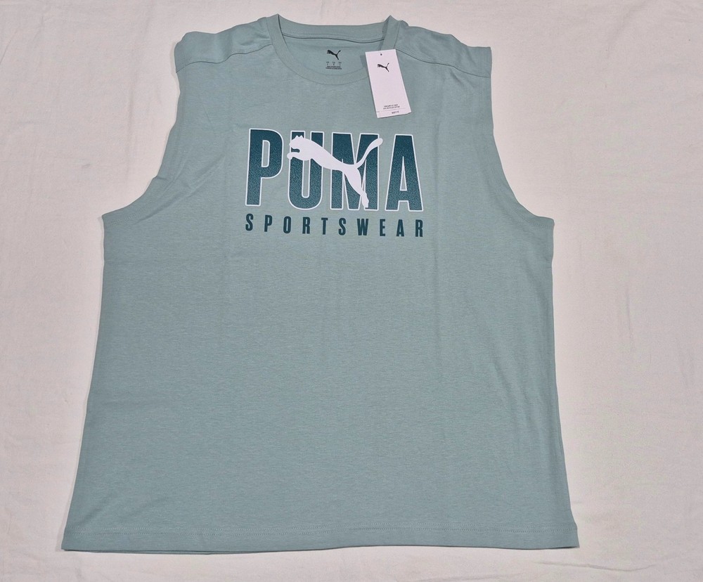 Puma Mens Gradiant Sports Short Sleeve Sports Training Gym Level Up Tank