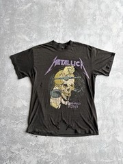 Vintage 1988 Metallica Damaged Justice Tour Faded Thrashed Band Tee Shirt