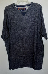 Paper Denim & Cloth cotton blend navy heather s/s pullover XL