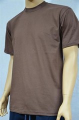 2 NEW PROCLUB S-5XLT HEAVY WEIGHT T-SHIRTS BROWN PLAIN TEE PRO CLUB BLANK