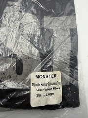 Monster Energy Monster Rocker Ramones Tee Men’s Xl Vintage Black Sealed