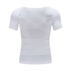 Men Body Slimming Tummy Shaper Underwear shapewear Waist Girdle T-Shirt Vest US