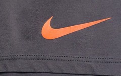 Nike NFL Chicago Bears Athletic Cut Mens Gray Orange Short Sleeve Shirt Size XL
