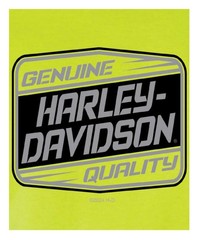 Harley-Davidson Men’s Overload Short Sleeve Chest Pocket T-Shirt, Safety Green