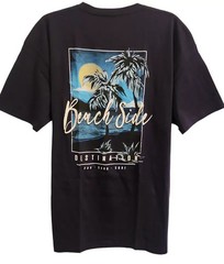 Newport Blue Men’s T-shirt -SIZE LARGE -Margarita -Dive Bar-Relax-Palm Trees-NEW